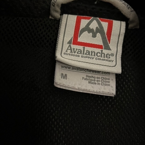 Avalanche black hooded jacket. Size Medium. - Picture 2 of 9